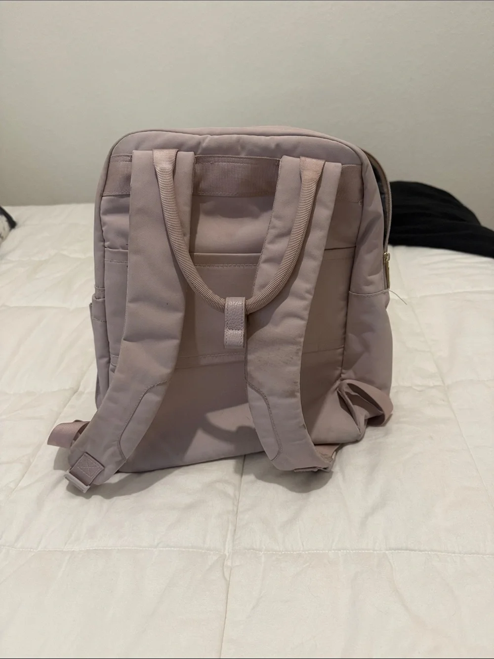 Target Pink Tote-Style Backpack with Gold Hardware